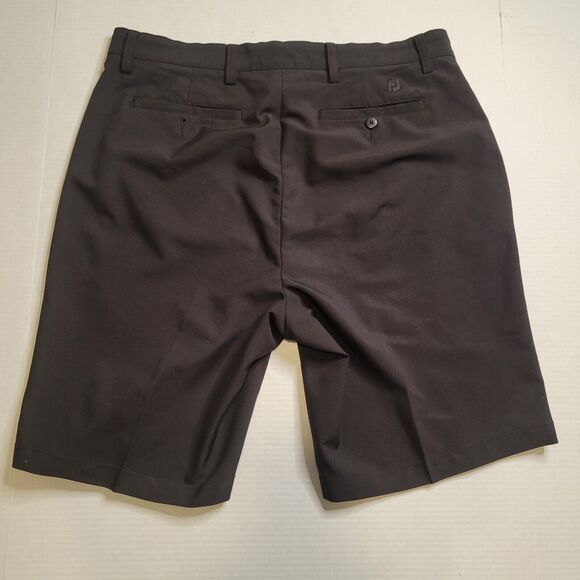 FootJoy golf shorts chino mens black sz 36 preppy athleisure resortwear - Picture 2 of 8